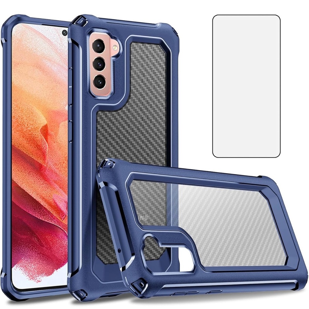 Asuwish Phone Case for Samsung S22(6.2 with Tempered Glass Screen